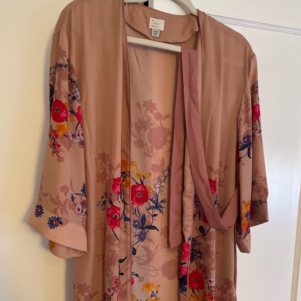 Dusty rose/mauve kimono shirt